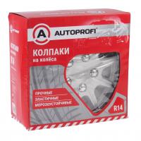 Колпаки на колёса WC-2025 SILVER (14) металлик, PP пластик, регулировочный обод, 4шт разм. 14" (350мм) AUTOPROFI /1/4