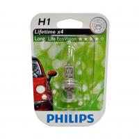 Автолампа H1 (55) P14.5s LongLife EcoVision (блистер) 12V PHILIPS /1/10