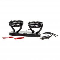 Вентилятор 3R-3009 на панель приборов двойной 10,6см, DC-12V, 3 speeds, 12W 3R /1/30