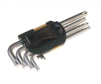 Набор ключей TORX RF-5098L: Г-образных удлиненных T10-T50 9пр. на пласт. держат.  ROCKFORCE /1/50