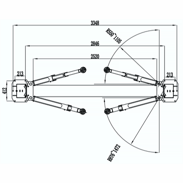 ТЕМП S4B-2 380V C Подъёмник электрогидравлический двухстоечный, 4 т
