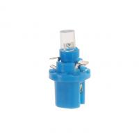 Автолампа T5 (W2*4.6d с патроном B8.5d) 1 LED CONE  BLUE 2лм   12V MEGAPOWER /10 /100