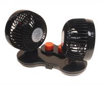 Вентилятор HX-308 12см (4.5") 24V (13W) двойной, с регулируемыми углами обдува black/orange MITCHELL 1/24