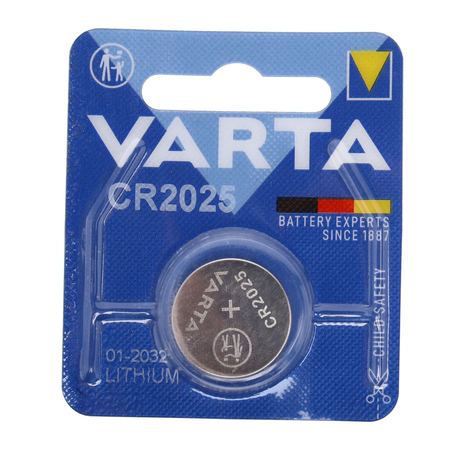 Элемент питания CR2025-BL1 LITHIUM таблетка (автобрелки) 3V VARTA /1/10/100