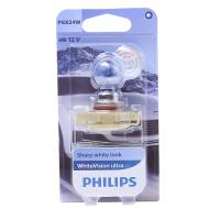 Автолампа PSX24W (PG20/7) WhiteVision ultra 3300K (блистер) 12V PHILIPS /1/10