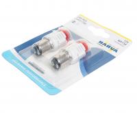 Автолампа P21/5 (2.8W/0.4W) BAY15d LED RED (блистер, 2шт) U30R 12V NARVA /1/10 OLD