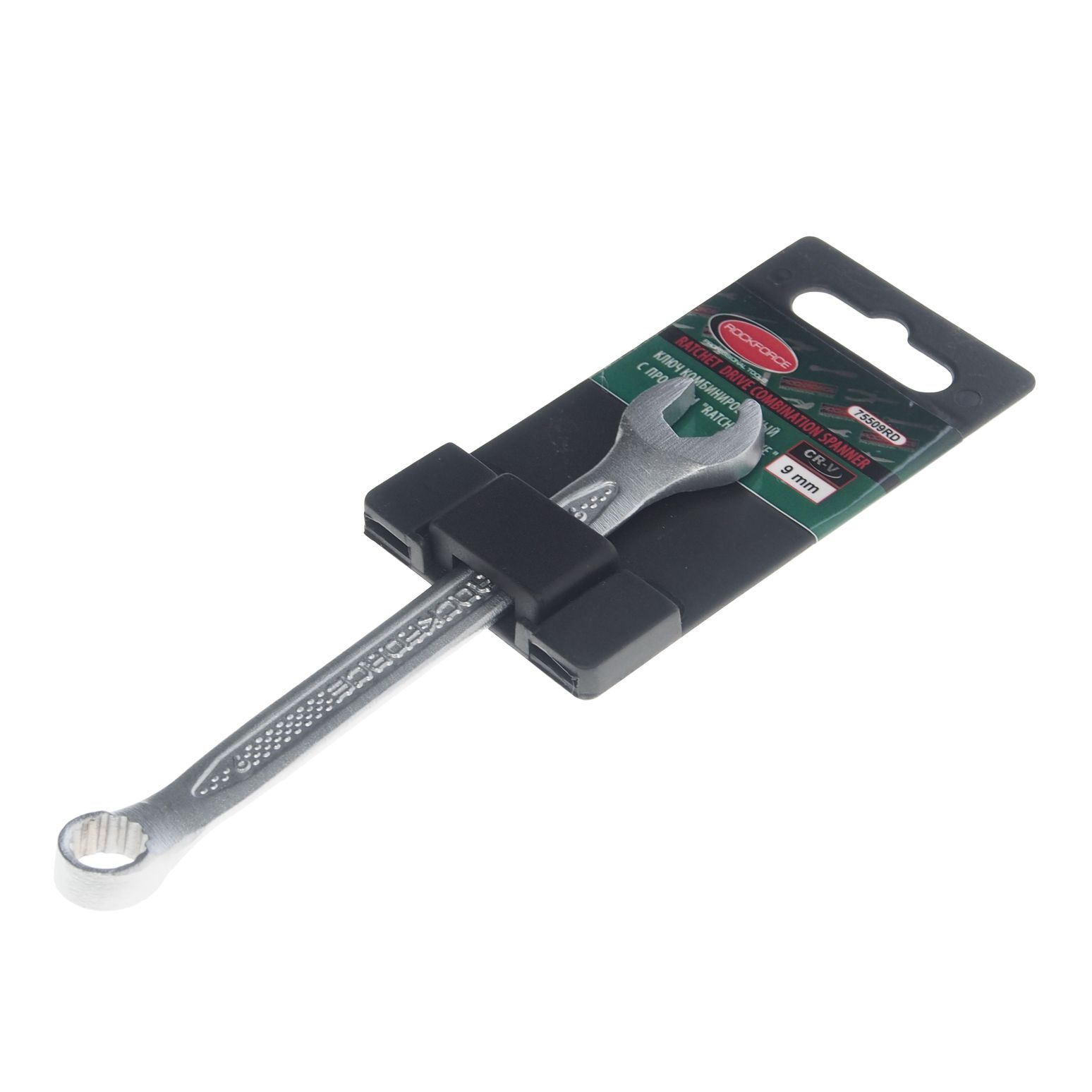 Ключ комбинированный9мм RF-75509RD с профилем "Ratchet drive" ROCKFORCE /1