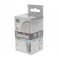 Лампа светодиодная E14 G45 8W холодный свет CAMELION 1/10/100