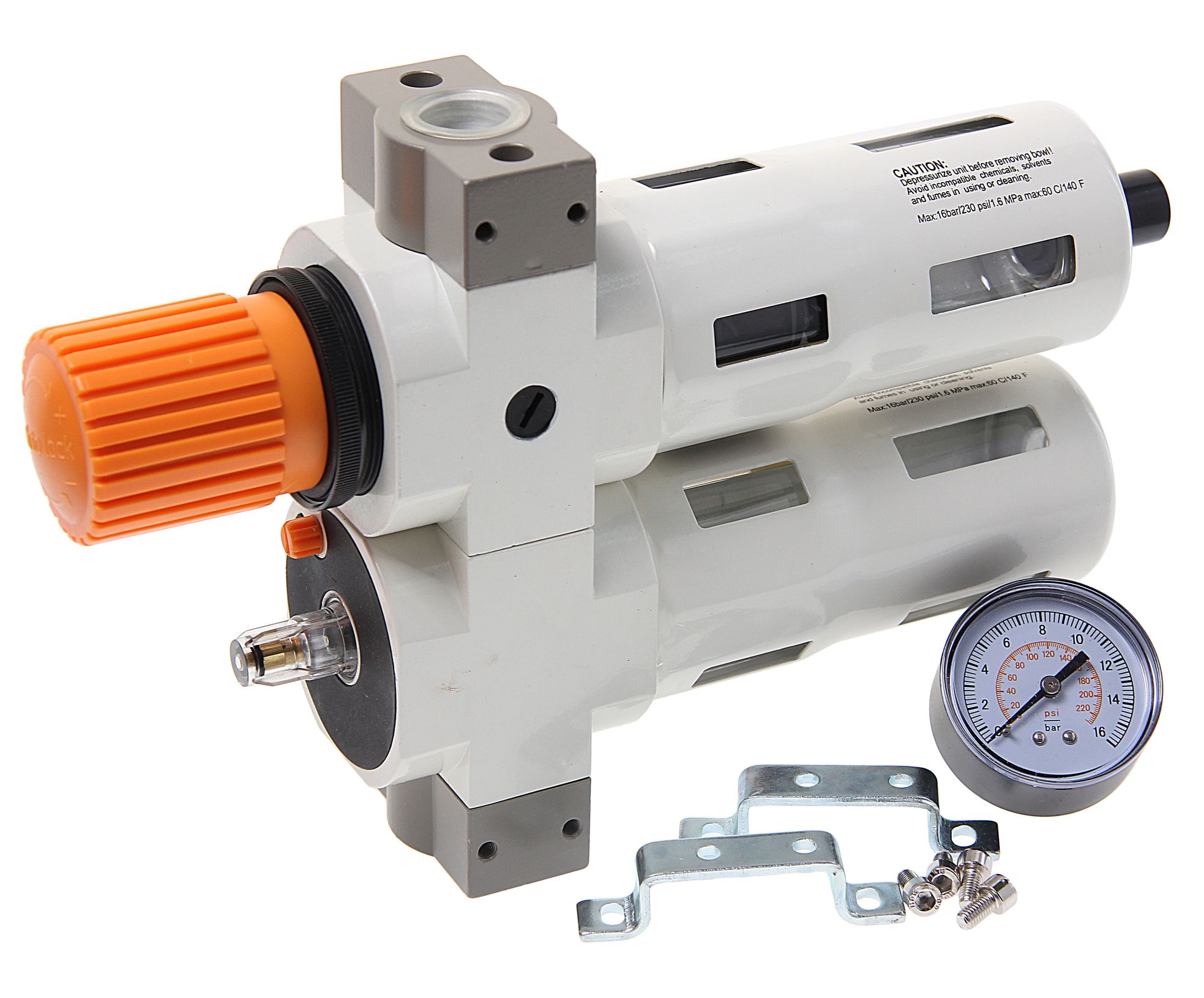 Блок подготовки воздуха RF-7005034 "Profi" 3/4" (пропускная способность:8500 л/мин,16bar, температура воздуха: 0° до 60  ROCKFORCE /1
