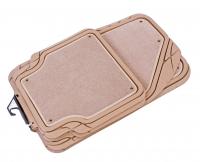 Коврики резиновые TER-420 FOCUS 2 BEIGE универсальные ворсовые,морозостойкие (4шт) AUTOPROFI /1/4