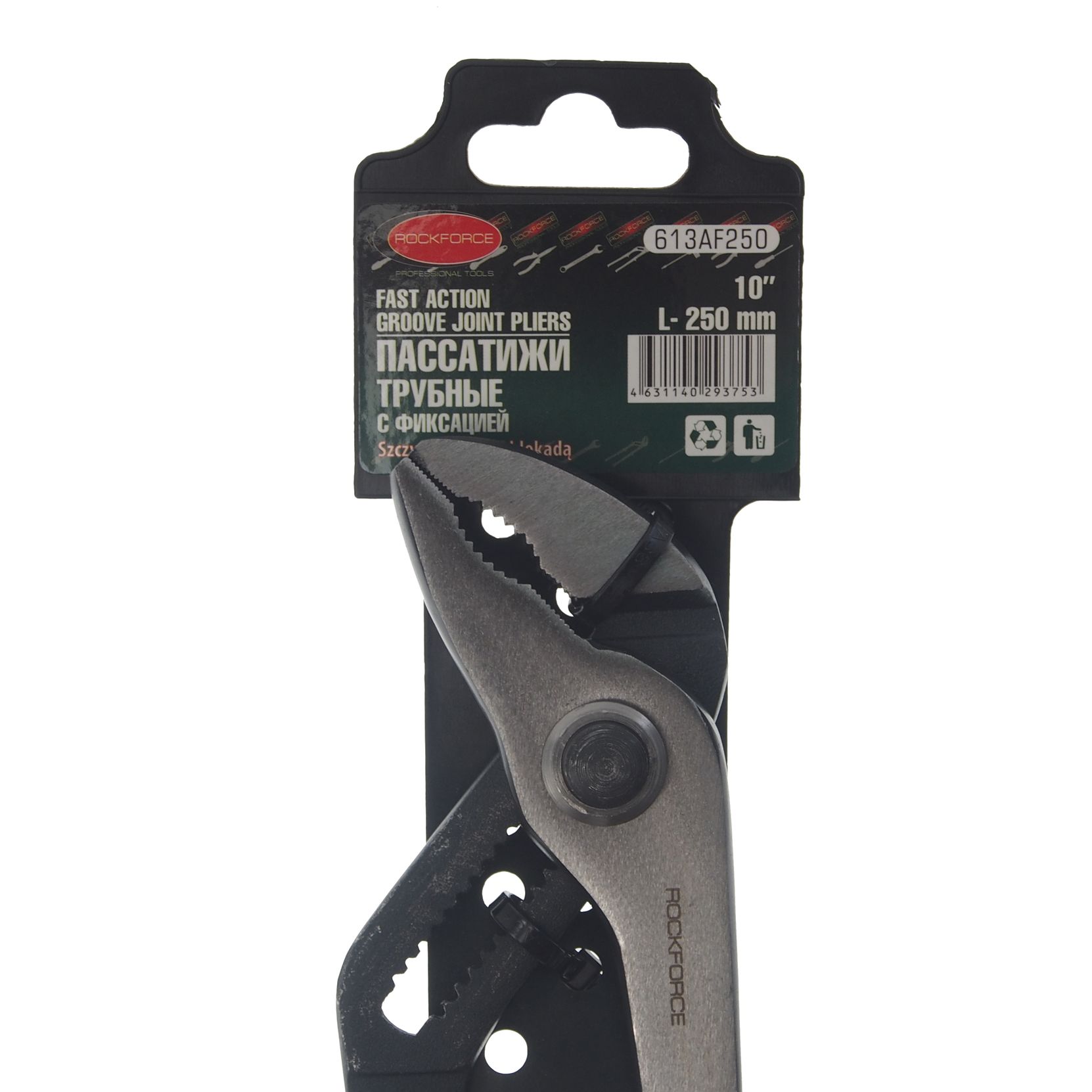 Пассатижи RF-613AF250 переставные 10" (250мм) c фиксацией ROCKFORCE /1