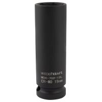 WDK-702-19L Головка торцевая ударная глубокая тонкостенная 1/2", 6 граней, 19 мм