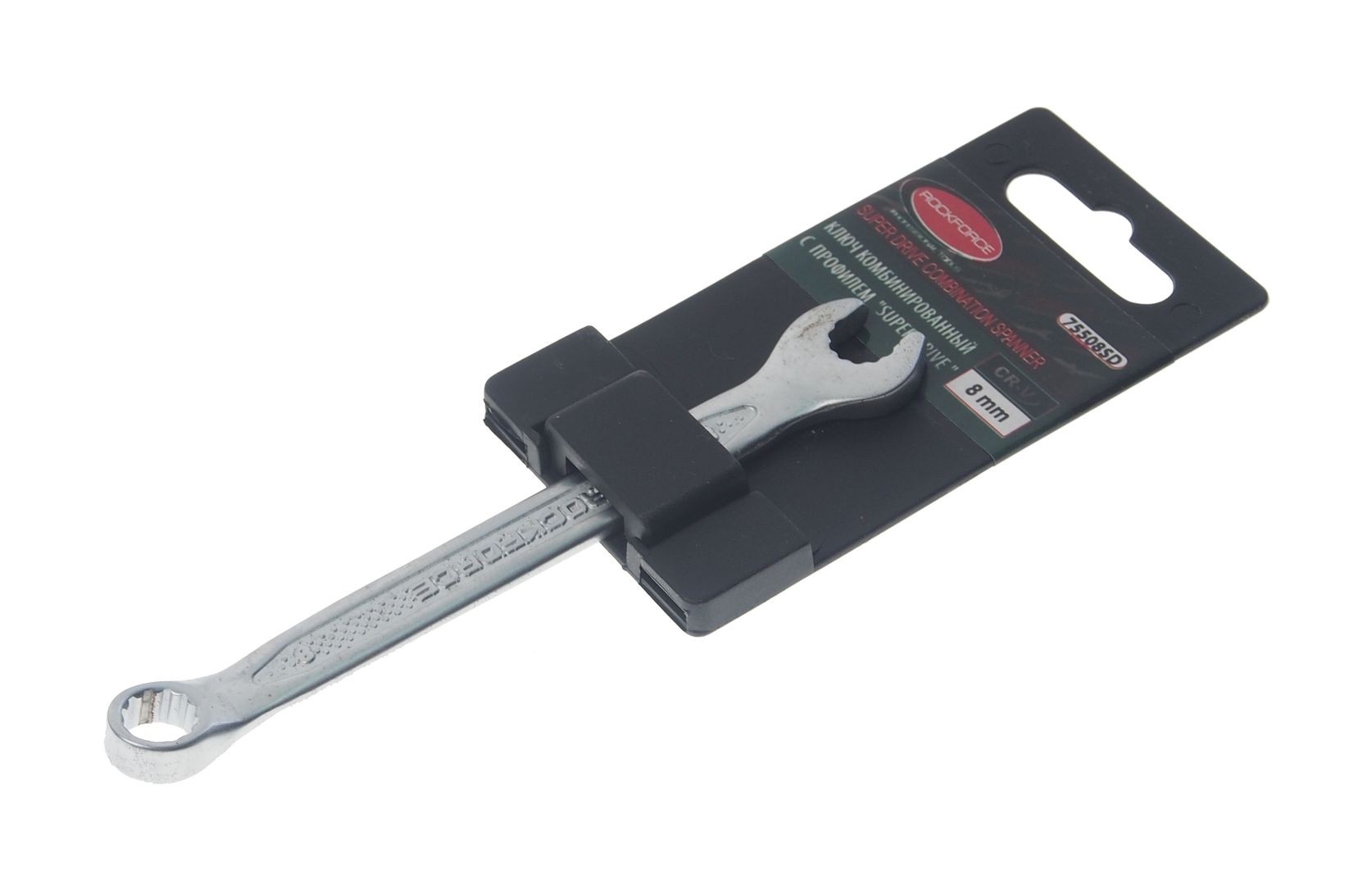 Ключ комбинированный8мм RF-75508SD с профилем "Super drive" ROCKFORCE /1/10