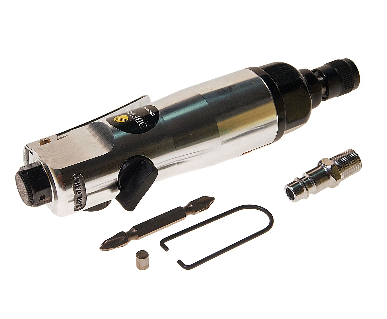 Пневмоотвертка ER-83602 прямая 1/4", 11000 об/мин (52Нм) ЭВРИКА /1/25