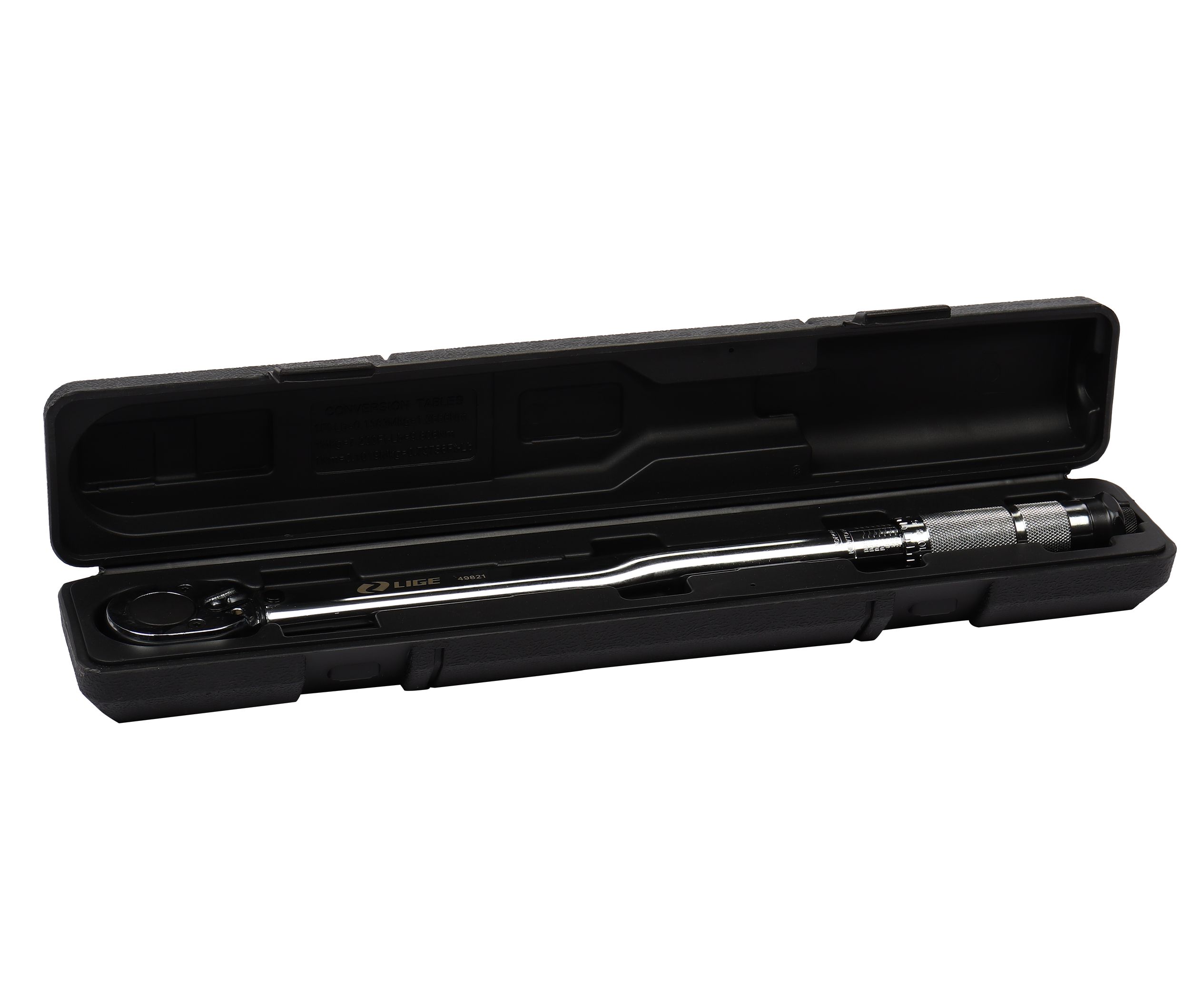 Ключ динамометрический 1/2" (28-210Nm) L-465мм в кейсе LG-49821 LIGE /1/10