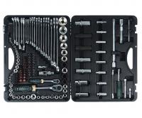 Набор инструмента 125+6пр.1/4" 1/2"(6-гран.)(4-36мм,36-12гр.)+(ключи трещоточные:8х10,12х13мм; ключи резрезные:8х10,9х11,12х13мм) ROCKFORCE /1/2