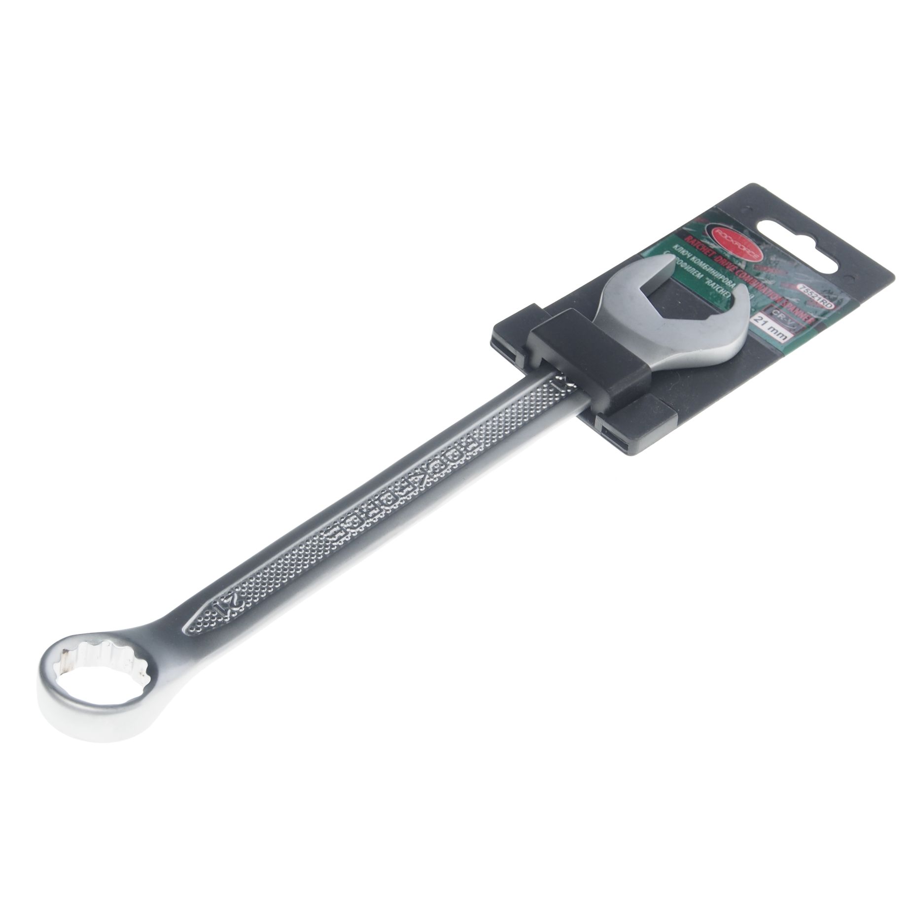 Ключ комбинированный 21мм RF-75521RD с профилем "Ratchet drive" ROCKFORCE /1