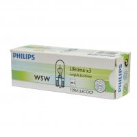 Автолампа W5W (W2.1*9.5d) LongLife EcoVision 12V PHILIPS /10/200