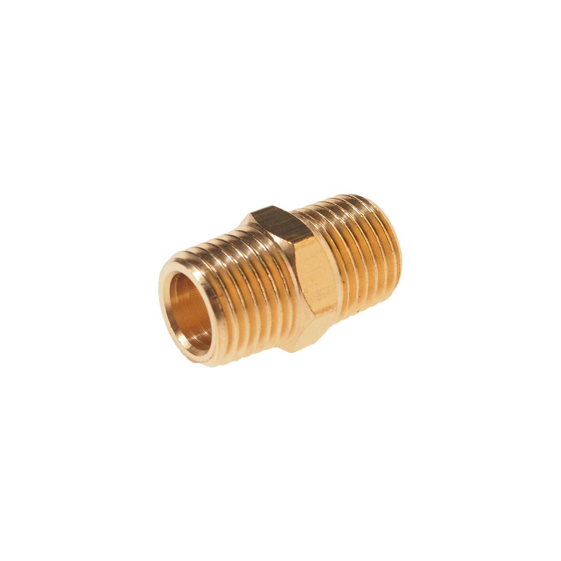 Соединитель RF-MM04/04 резьбовой наруж. резьба 1/4"x1/4" в блистере ROCKFORCE /1