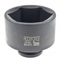 Головка торцевая 70мм 3/4" 6-гранная ударная удлиненная L=80мм ROCKFORCE RF-46510070 /1/20