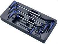 Ложемент L-ключей TORX с отверстием 7 шт