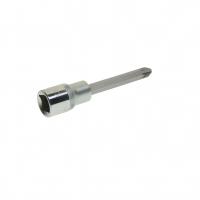Насадка-вставка с битой Pozidrive PZ4 ER-94704 1/2 22мм L=100мм ЭВРИКА /1/20