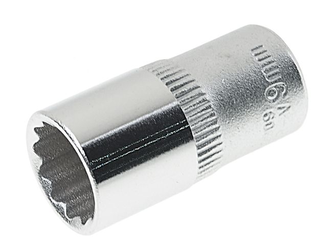 Головка торцевая  9мм 1/4" 12-гранная L=25мм ROCKFORCE RF-52909 /1/50
