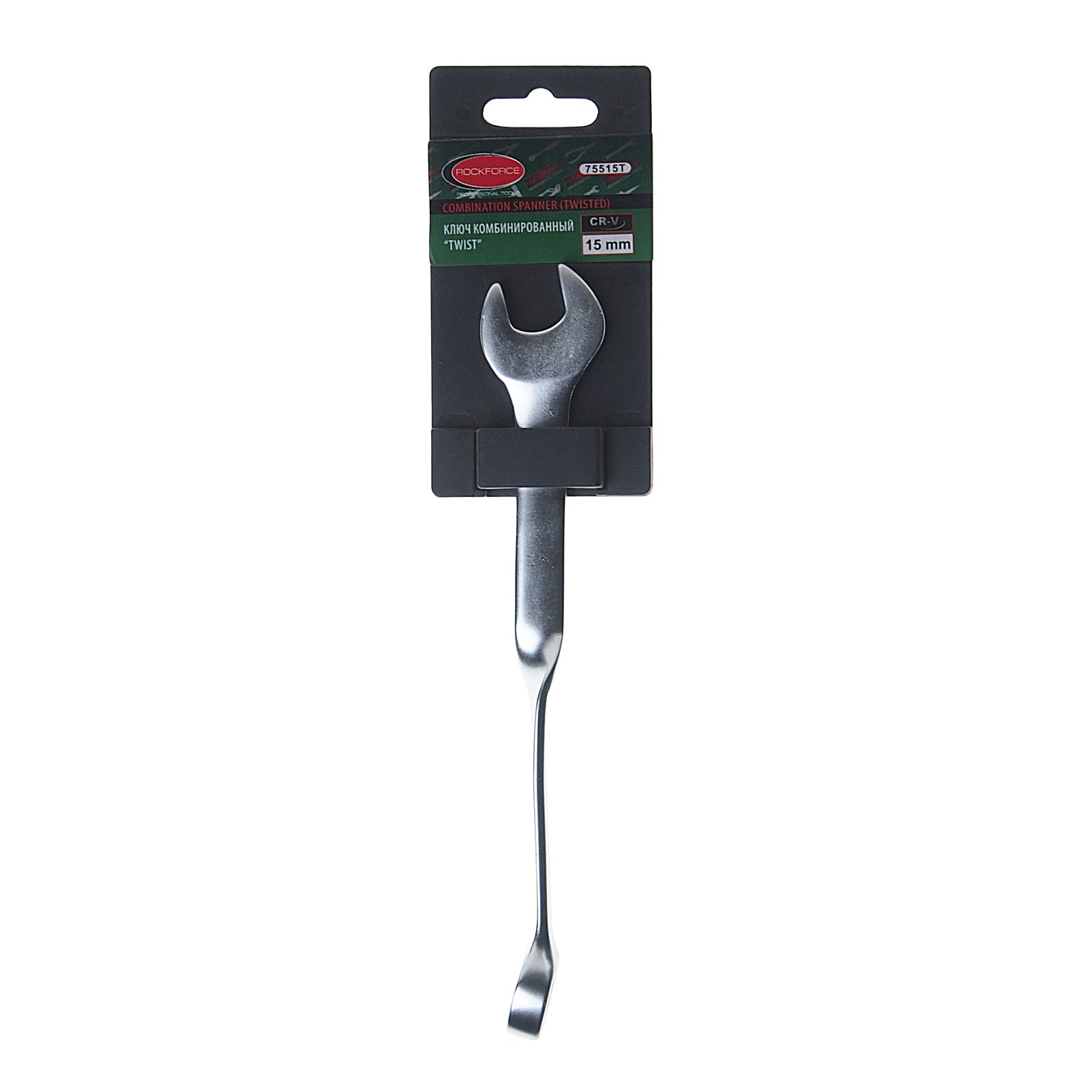 Ключ комбинированный 15мм RF-75515T twist удлиненныйм ROCKFORCE /1/10