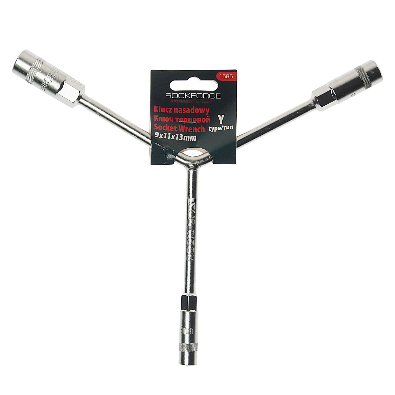 Ключ торцевой  9х11х13мм RF-1585 Y-образный (L-135мм) ROCKFORCE /1/100