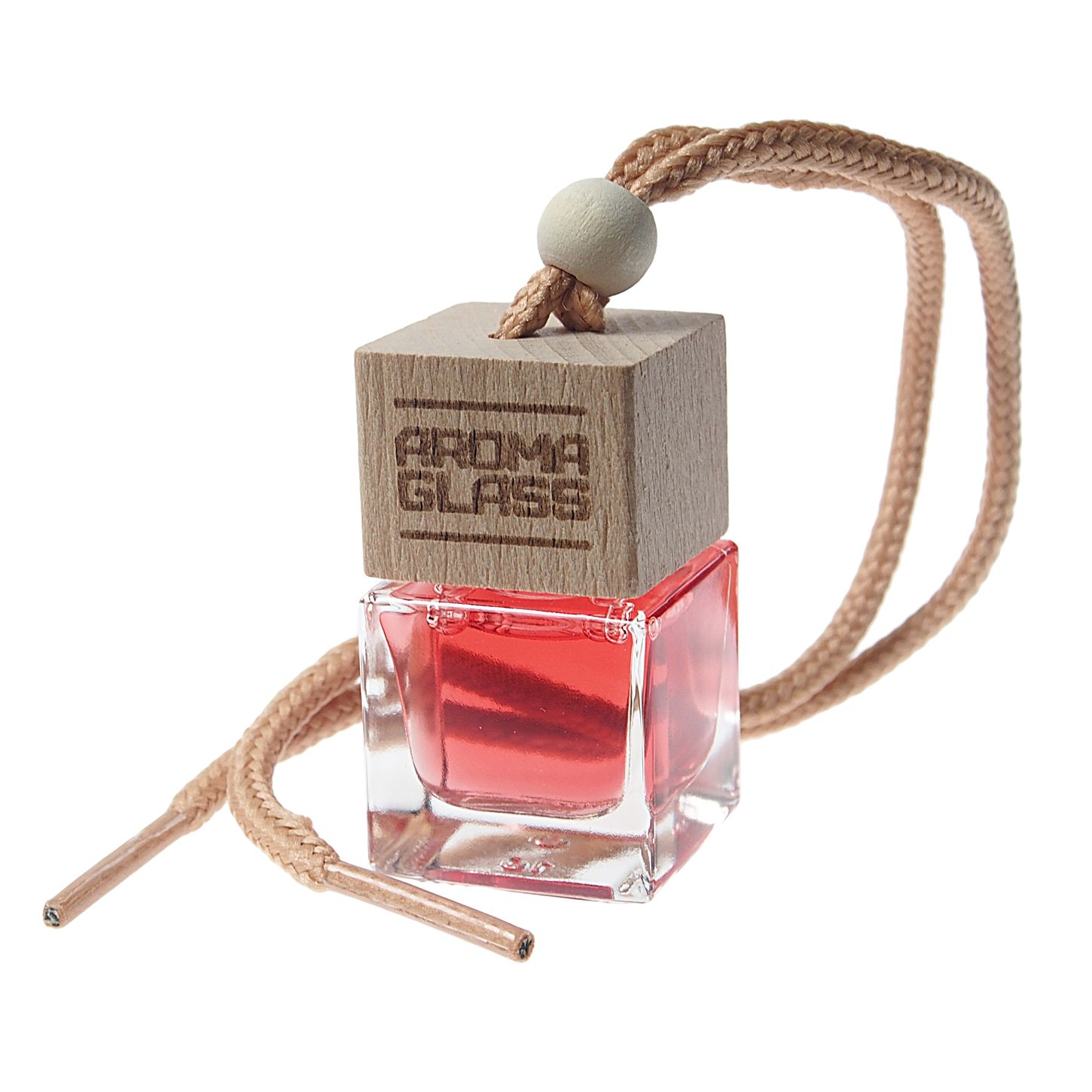 Ароматизатор воздуха FTE-AG-09 AROMA GLASS (strawberry&cream) подвесной в стеклянном флаконе FOUETTE /1/30