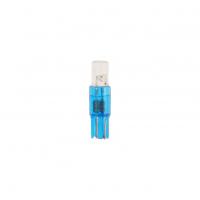 Автолампа T5 (W2*4.6d) 1 LED FLAT BLUE 2лм   12V MEGAPOWER /10 /100