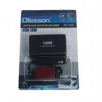 Разветвитель прикуривателя OLS-1522 BLACK на 2 гнезда + USB(1.2A) с удлинителем 0.8м 12V-24V OLESSON /1/80