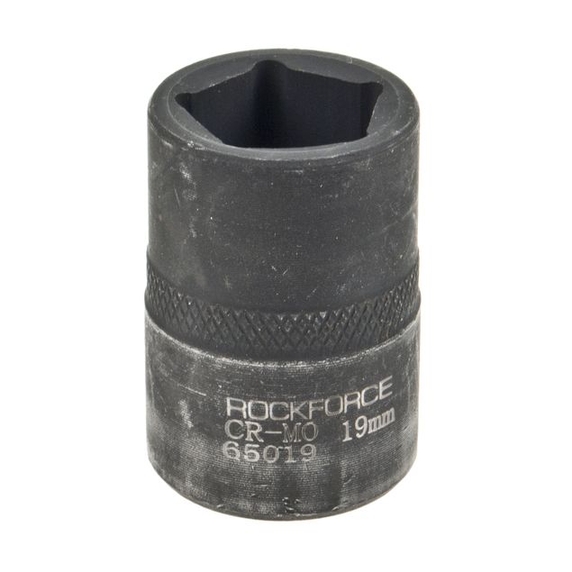 Головка торцевая 19мм 1/2" 5-гранная ударная L=40мм ROCKFORCE RF-65019 /1/120/