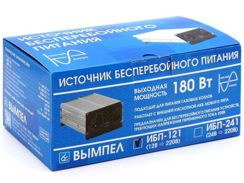 Источник бесперебойного питания ИБП-121(UPS, 12-220В, 550/180Вт) ВЫМПЕЛ /1