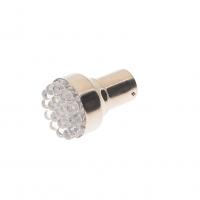 Автолампа P21W (BA15s) 19 LED WHITE 6000K 133лм  24V MEGAPOWER /10 /100