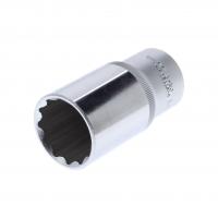 Головка торцевая 30мм 1/2" 12-гранная глубокая L=75мм ROCKFORCE RF-5497730 /1/10