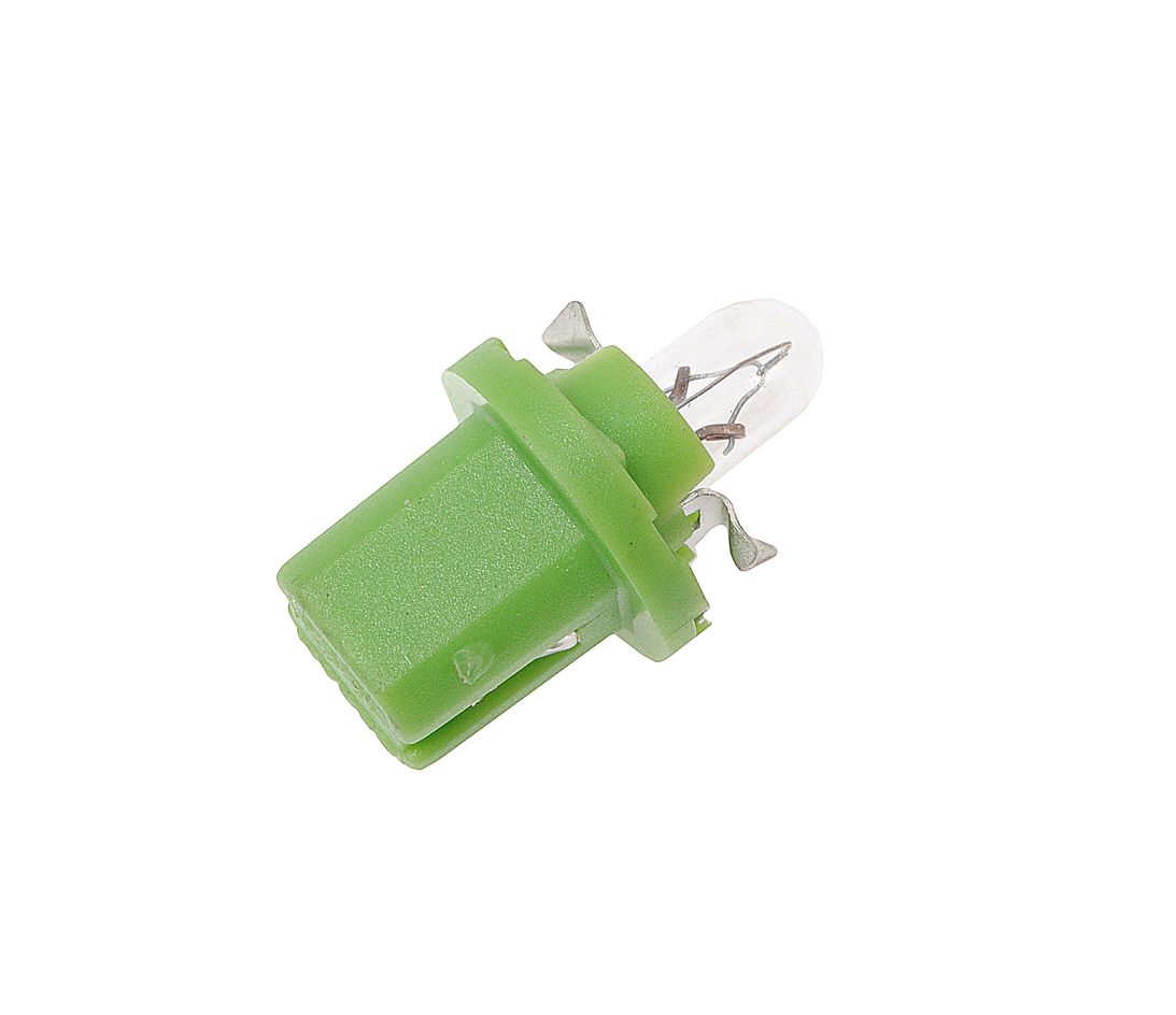 Автолампа BAX2W с зеленым патроном (B8.5d) 12V OSRAM /10/50 HIT