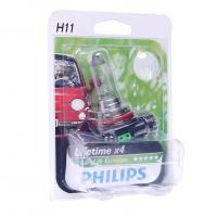 Автолампа H11 (55) PGJ19-2 LongLife EcoVision (блистер) 12V PHILIPS /1/10