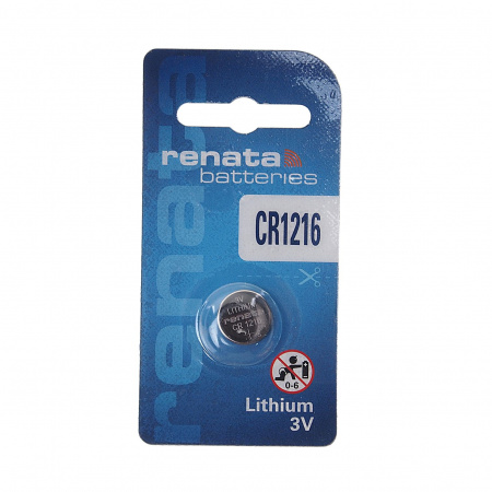 Элемент питания CR1216-BC1 LITHIUM таблетка (автобрелки) 3V RENATA /1/10 OLD