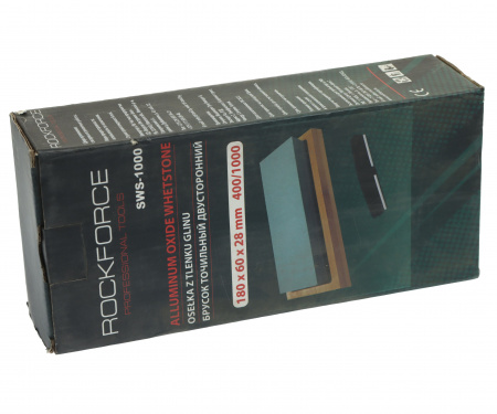 Брусок RF-SWS-1000 точильный двусторонний 180x60x28mm 400/1000 ROCKFORCE /1/12