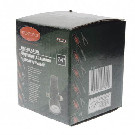 Регулятор давления воздуха с индикатором RF-70714 1/4"(F)x1/4"(M) (0-12bar, верхнее расположение регулятора) ROCKFORCE /1