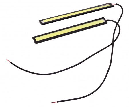 Дневные ходовые огни DAY LIGHT 1 COB MEGA 140х18мм плоские (2шт) MEGAPOWER