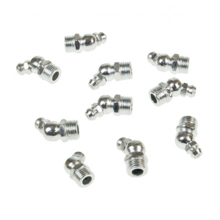 Пресс-масленка RF-GN-01-45-10MM: 10мм угловая (45град.), к-т 10 шт. ROCKFORCE /1/2000