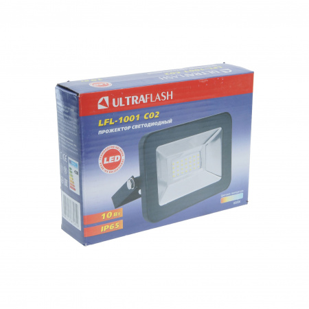 Прожектор UF-FL1001 LED SMD BLACK 10W 6500K 100х70мм 220V ULTRA FLASH /1/30