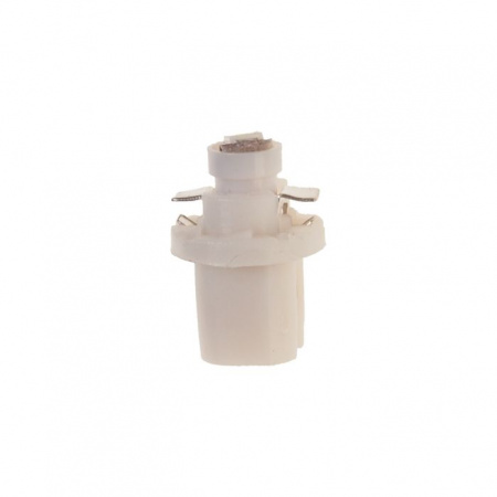 Автолампа T5 (W2*4.6d с патроном B8.5d) 1 SMD 3528  WHITE 6000K 18лм   12V MEGAPOWER /10 /100