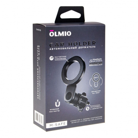 Держатель телефона OLM-046518 MagSafe на дефлектор, черный OLMIO /1