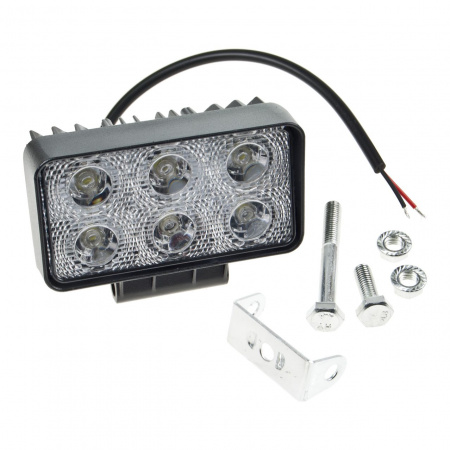 Фара рабочего света 09-18W FLOD рассеивающий 110х60мм 10-30V MISTAR /1