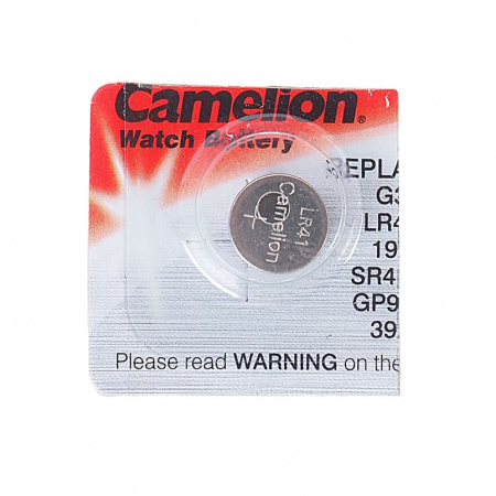 Элемент питания SR41W: 392-BC1 SALINE таблетка (часы и пр.) 1,55V CAMELION /10/100