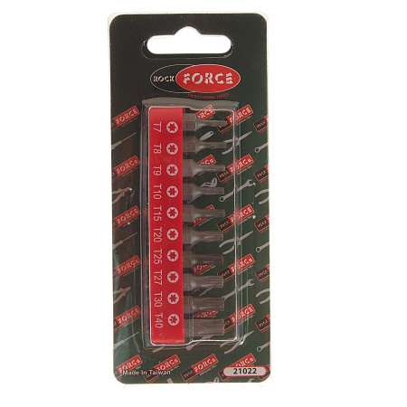 Набор вставок RF-21022: 1/4"DR  TORX 10пр. ROCKFORCE /1/15