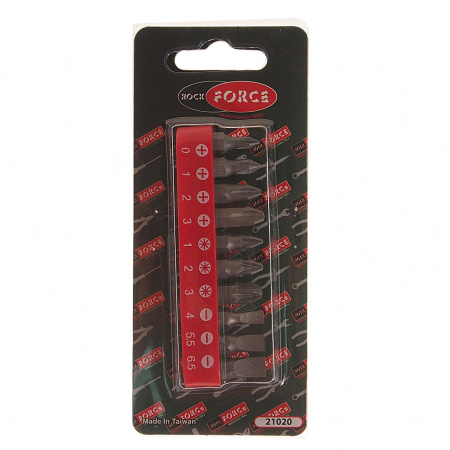 Набор вставок RF-21020: 1/4"DR  PH.0-3/PZ.1-25мм  10пр. ROCKFORCE /1/100